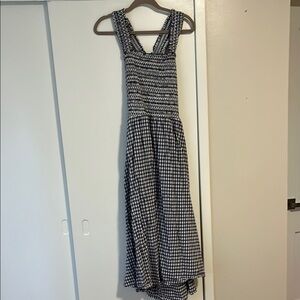Navy Gingham Dress Size 10